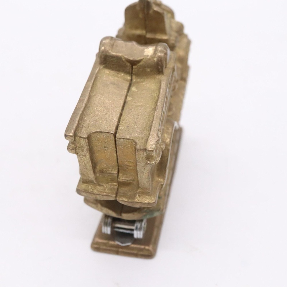 MSR Imports 4.5" Brass Firetruck Desk Stapler & Tape Dispenser Vintage 1993 - Picture 9 of 16